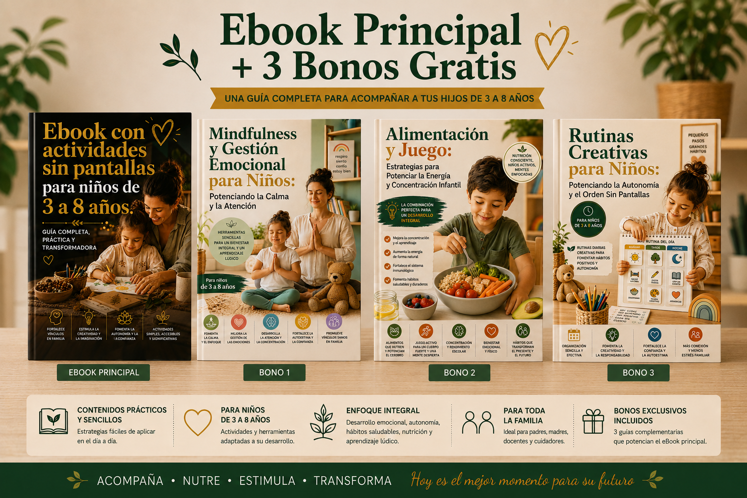 Ebook Actividades sin pantallas + 3 Bonus Gratis!